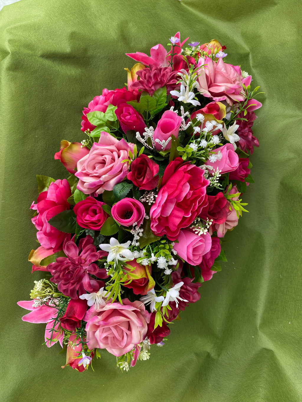 Artificial Memorial Floral Spray