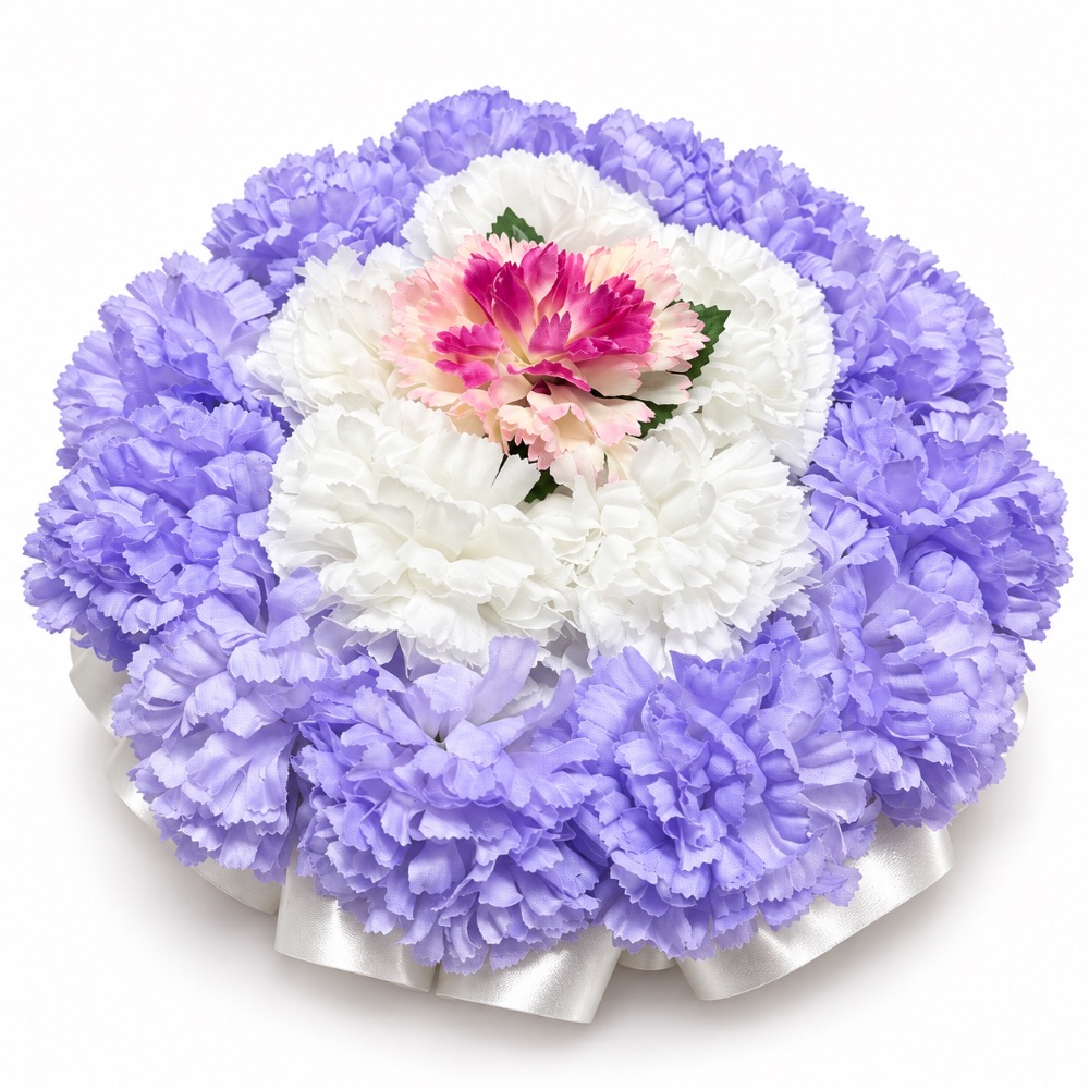 Small Artificial Floral Memorial Posy — Lavender
