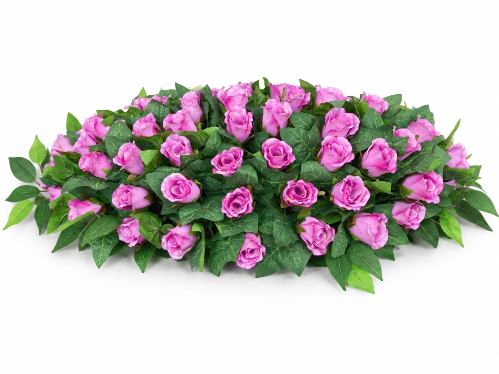 Artificial Floral Memorial Spray · Rose Only — Lavender